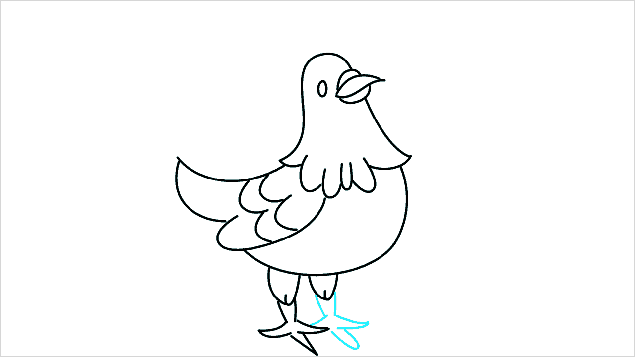 Cómo dibujar un pájaro paso a paso (10)