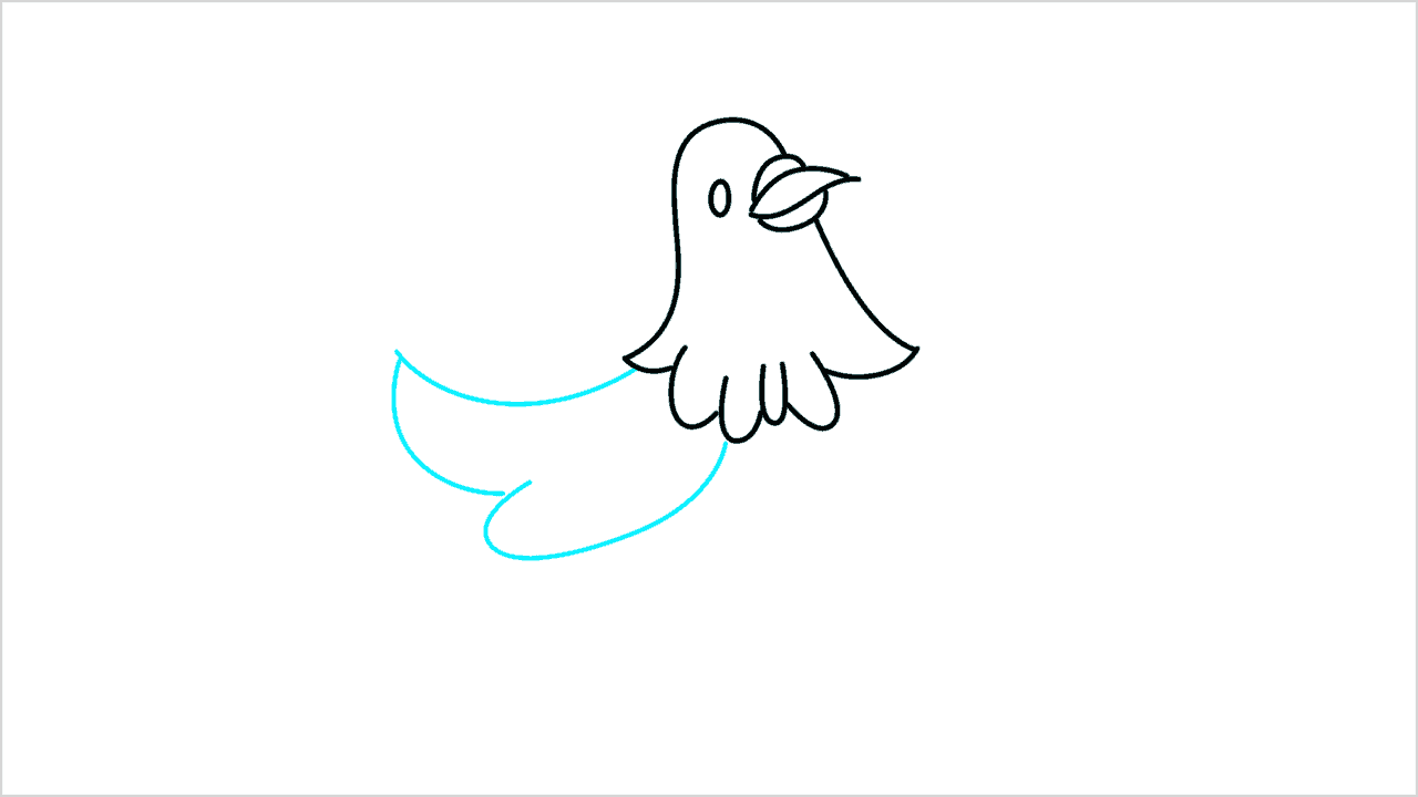 Cómo dibujar un pájaro paso a paso (6)