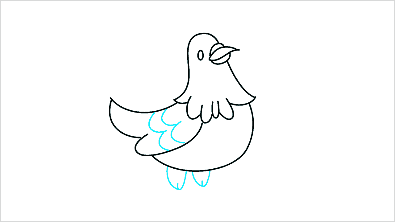 Cómo dibujar un pájaro paso a paso (8)