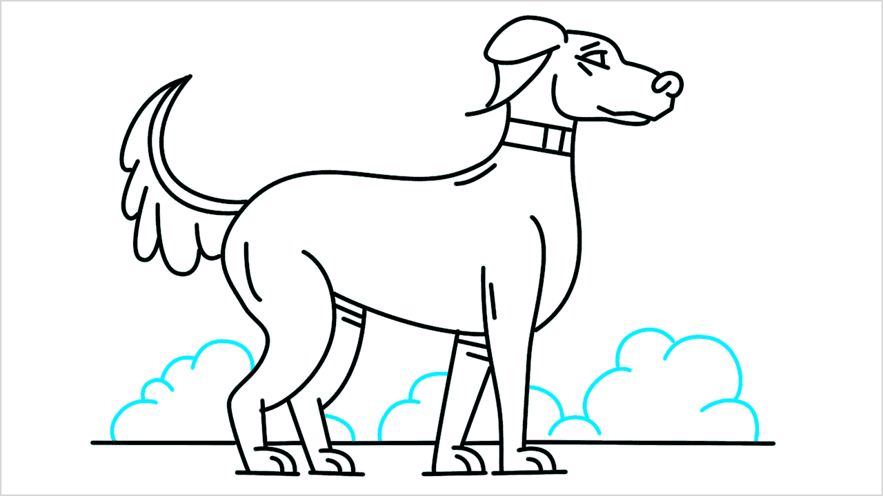 Cómo dibujar un perro doberman paso a paso (13)