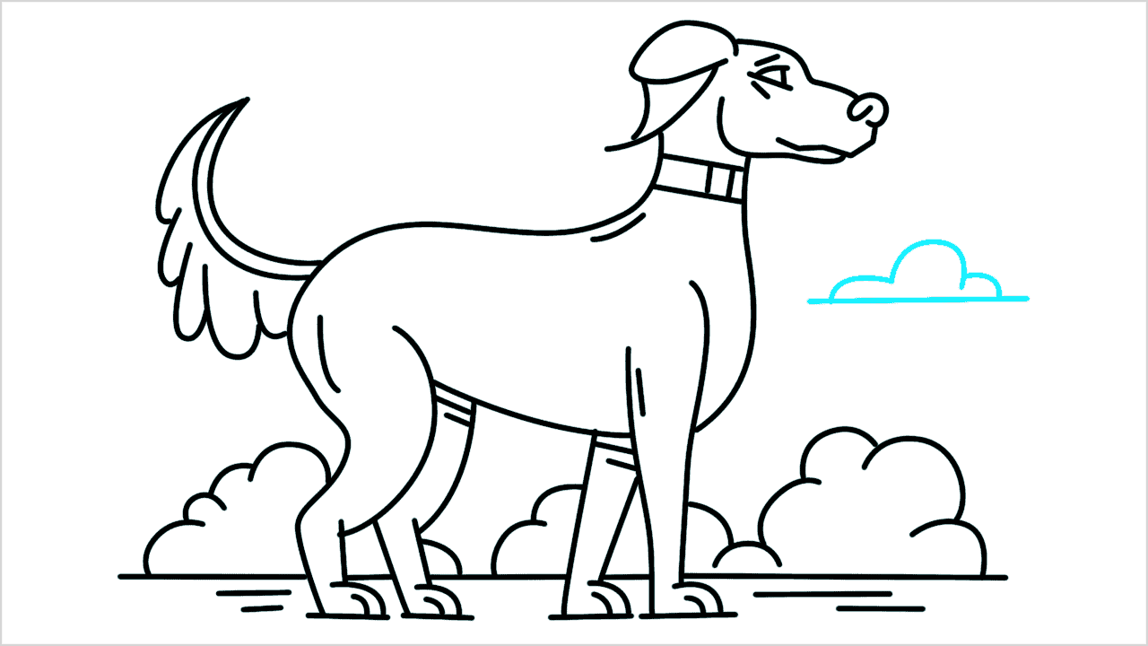 Cómo dibujar un perro doberman paso a paso (15)