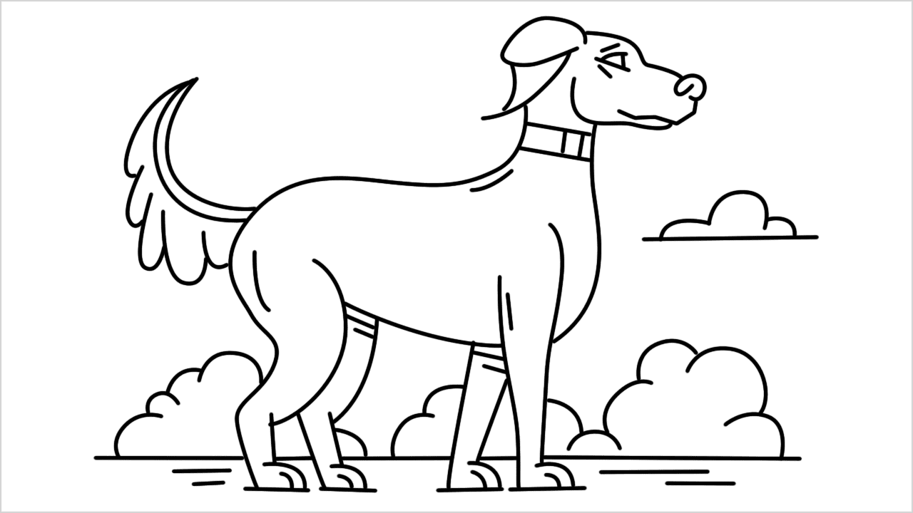 Cómo dibujar un perro doberman paso a paso
