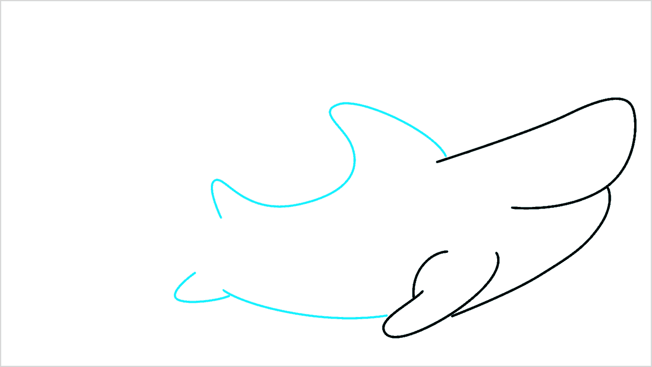 Cómo dibujar un pez grande paso a paso (4)
