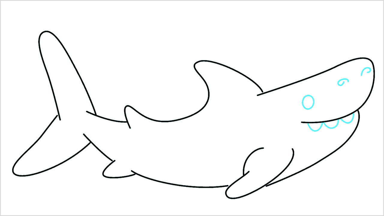 Cómo dibujar un pez grande paso a paso (7)