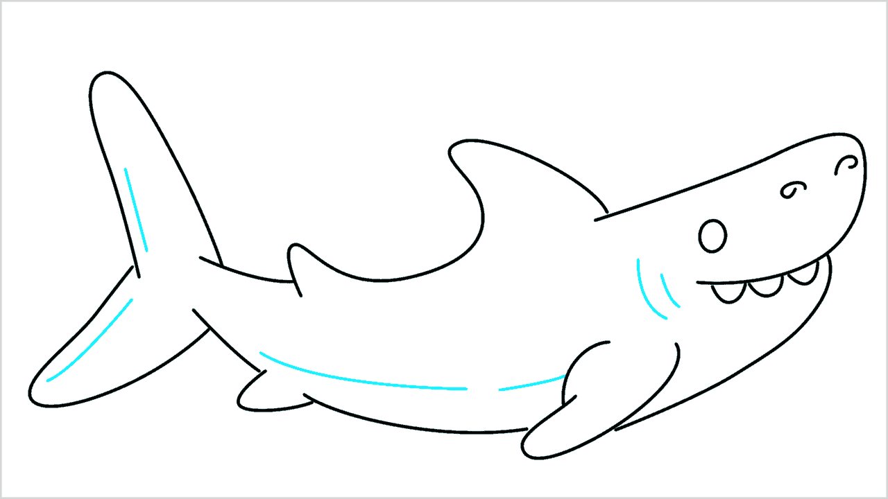 Cómo dibujar un pez grande paso a paso (8)