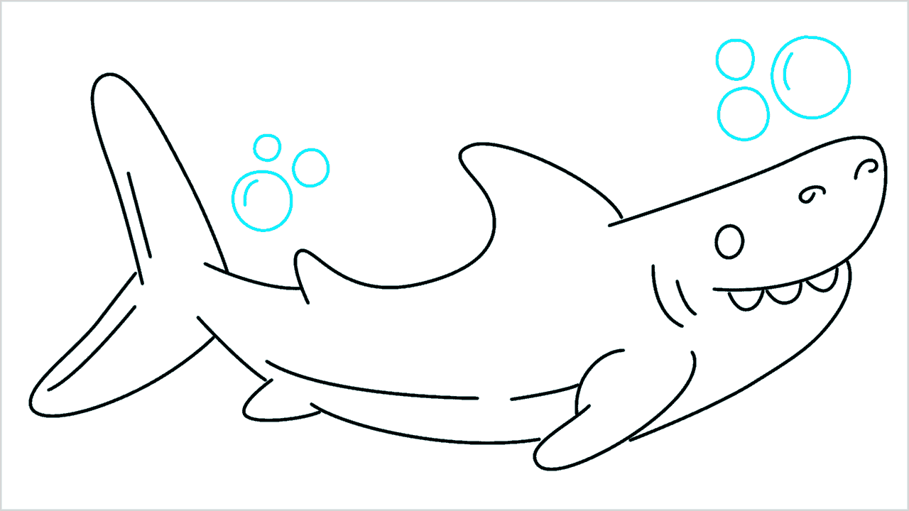 Cómo dibujar un pez grande paso a paso (9)