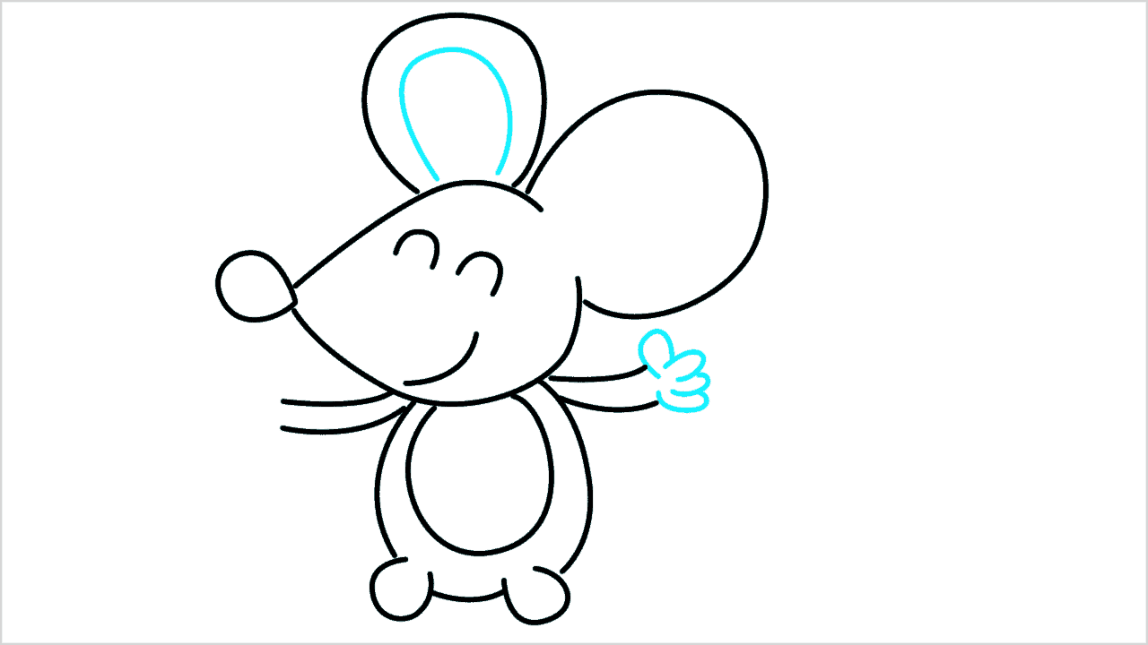 Cómo dibujar un ratón paso a paso (9)