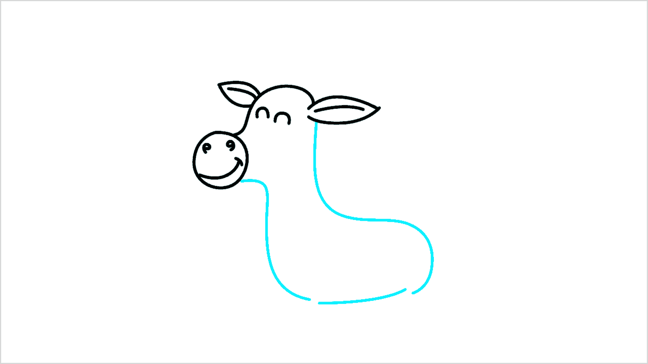 Cómo dibujar un reno lindo fácil paso a paso (chibi) (5)