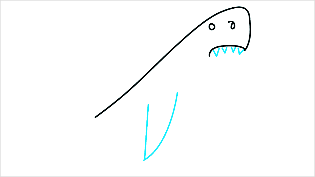 Cómo dibujar un tiburón enojado paso a paso (4)