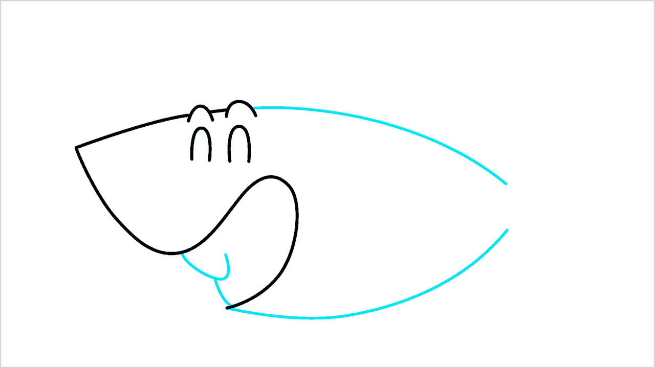 Cómo dibujar un tiburón paso a paso (3)