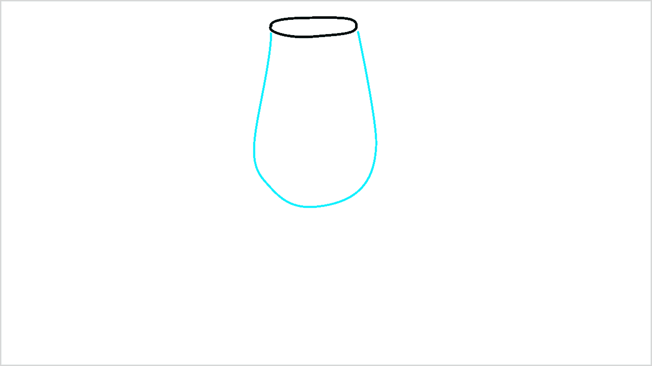 Cómo dibujar un vaso con corazón paso a paso (2)