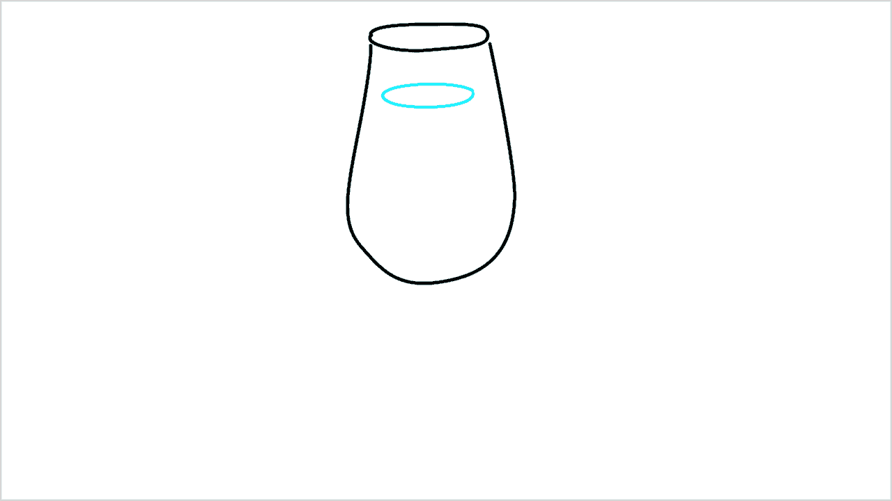 Cómo dibujar un vaso con corazón paso a paso (3)