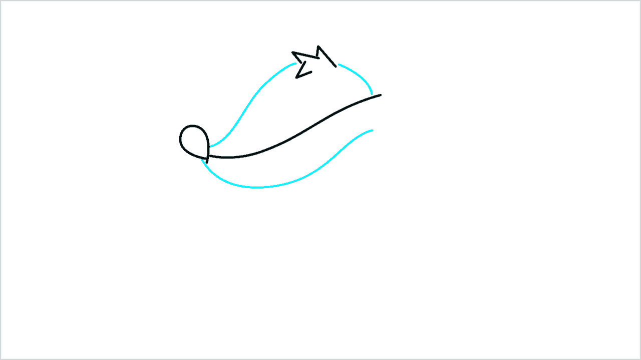 Cómo dibujar un zorro sentado paso a paso (3)