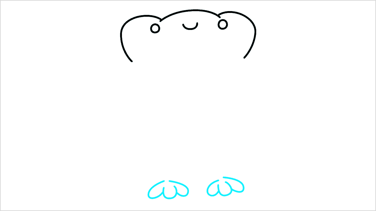 Cómo dibujar una Rana (baby frog) Paso a Paso (4)
