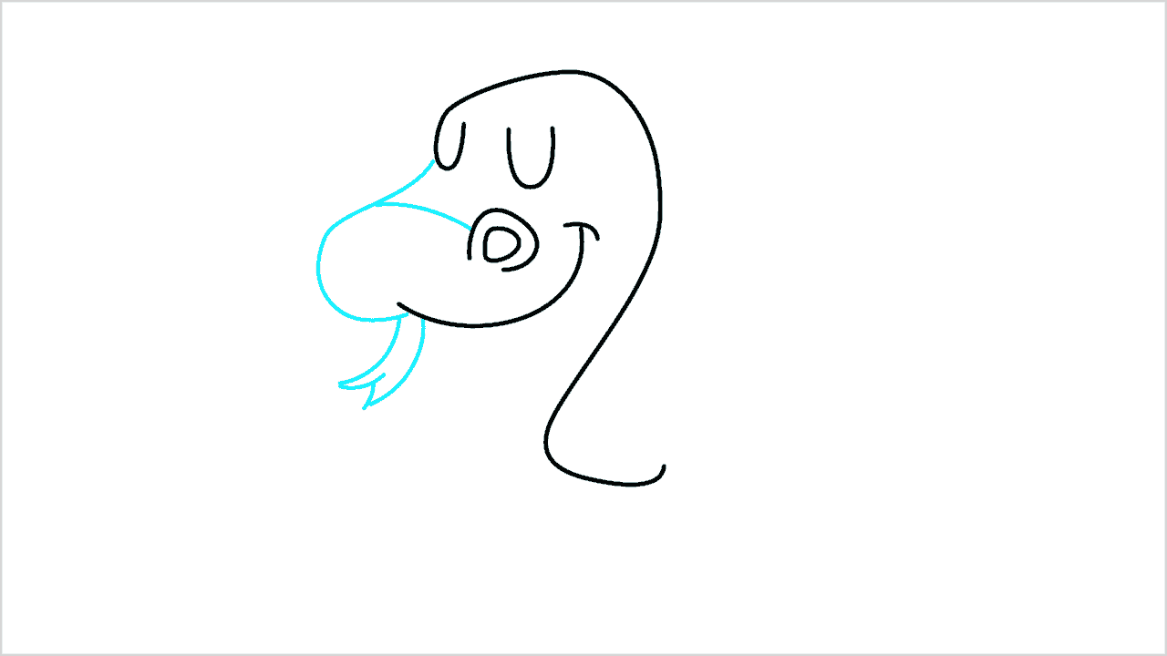 Cómo dibujar una anaconda paso a paso (4)