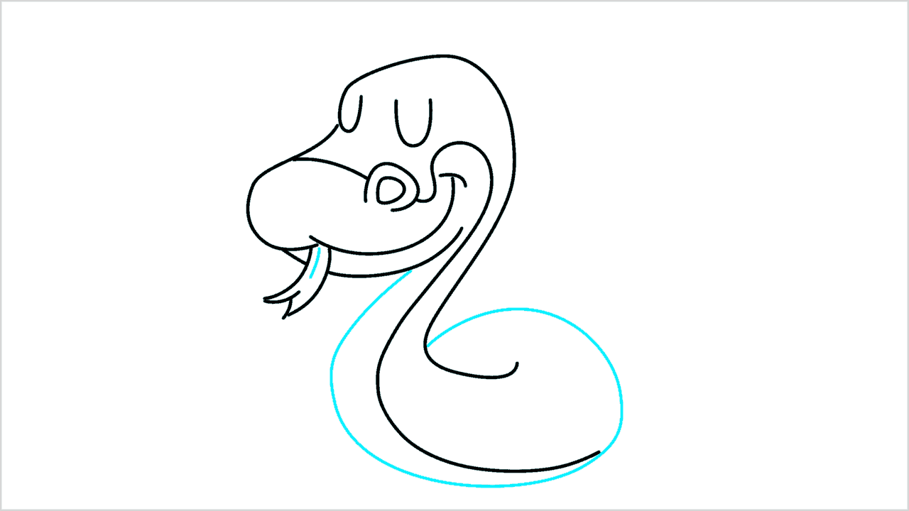 Cómo dibujar una anaconda paso a paso (6)