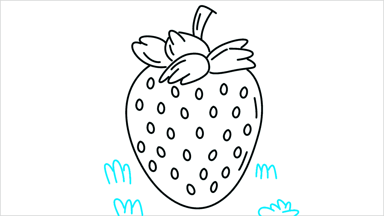 Cómo dibujar una fresa paso a paso (9)