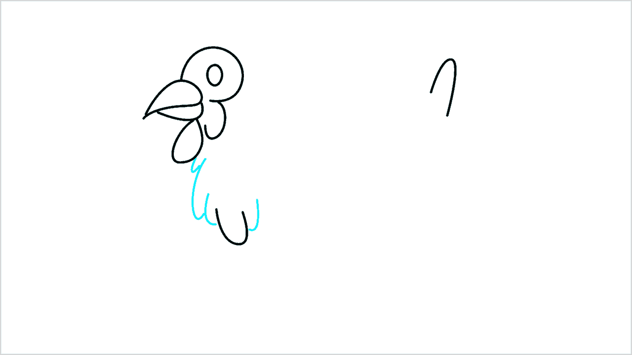 Cómo dibujar una gallina paso a paso (6)