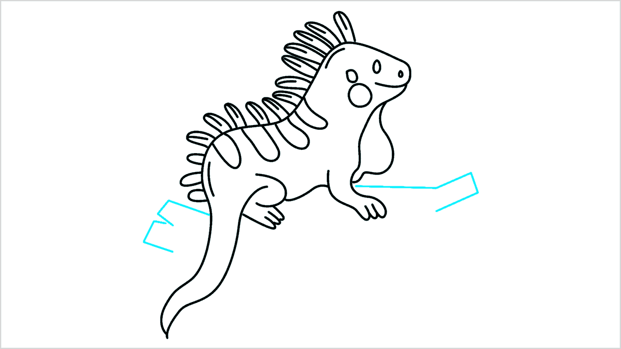 Cómo dibujar una iguana paso a paso (10)
