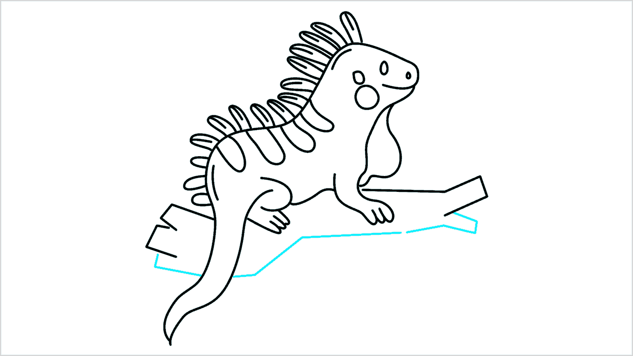 Cómo dibujar una iguana paso a paso (11)