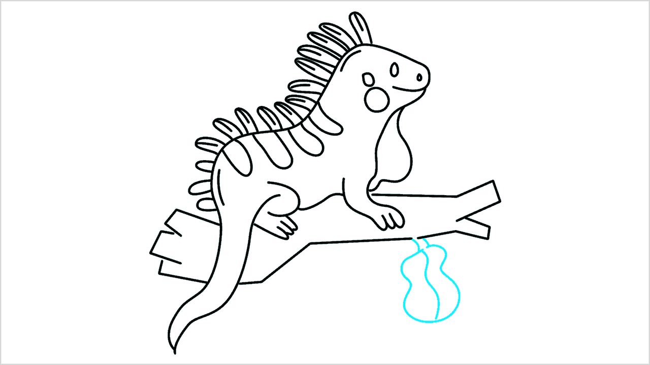 Cómo dibujar una iguana paso a paso (12)