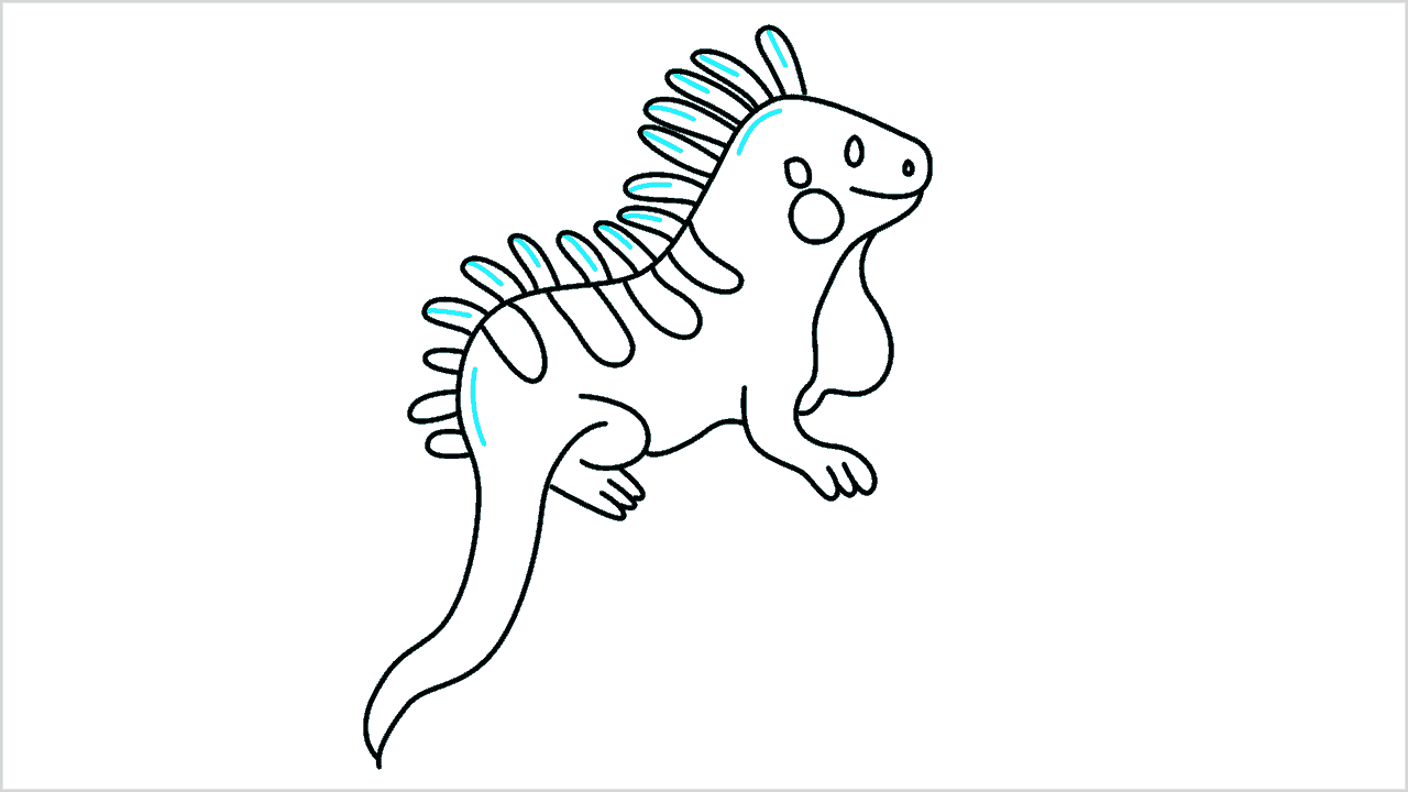 Cómo dibujar una iguana paso a paso (9)