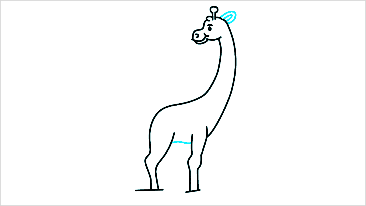 Cómo dibujar una jirafa paso a paso (10)