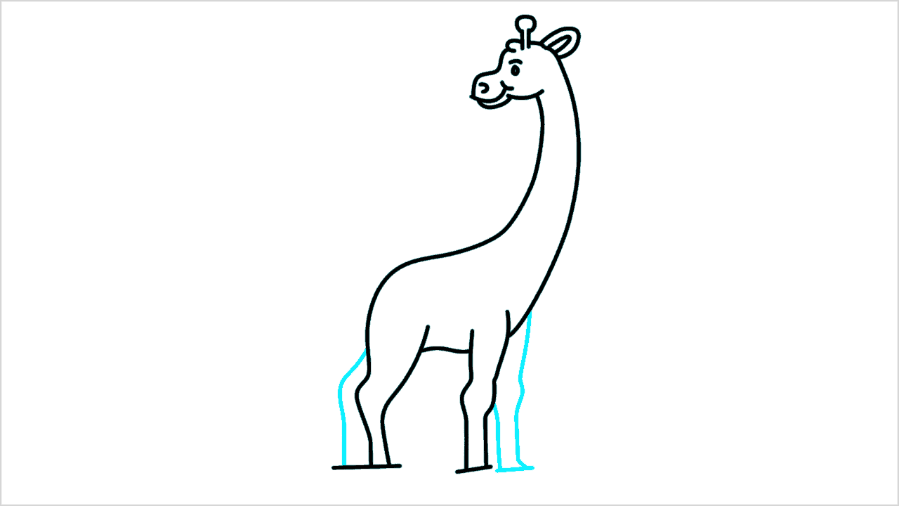 Cómo dibujar una jirafa paso a paso (11)