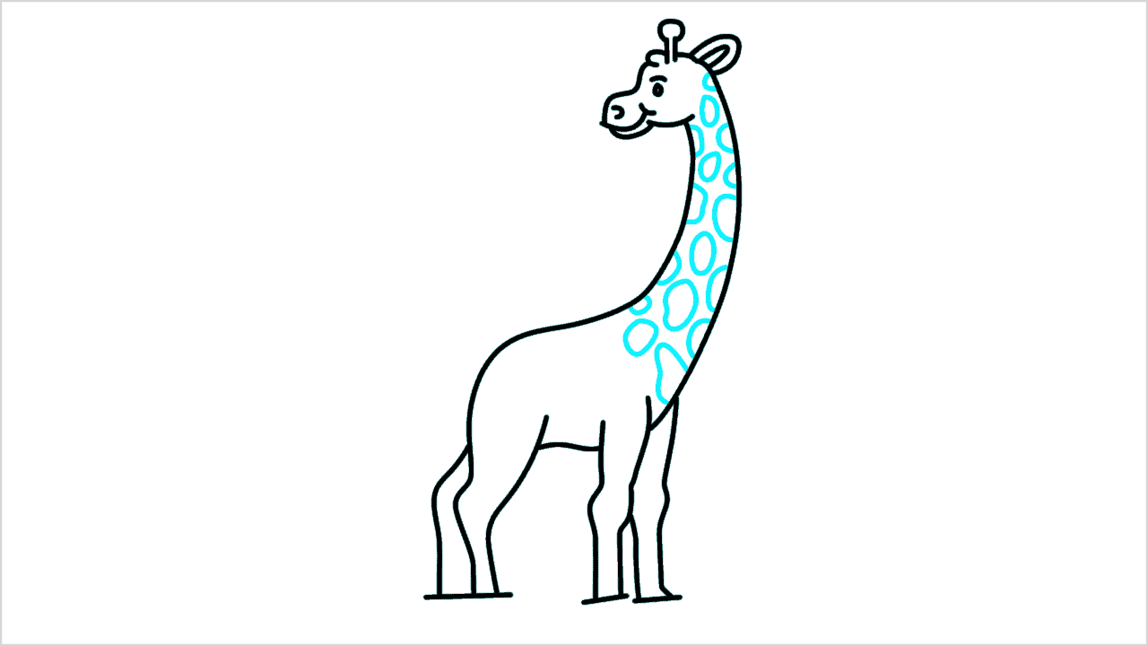 Cómo dibujar una jirafa paso a paso (12)