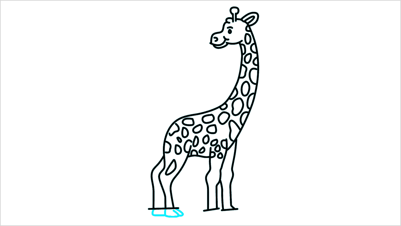 Cómo dibujar una jirafa paso a paso (14)