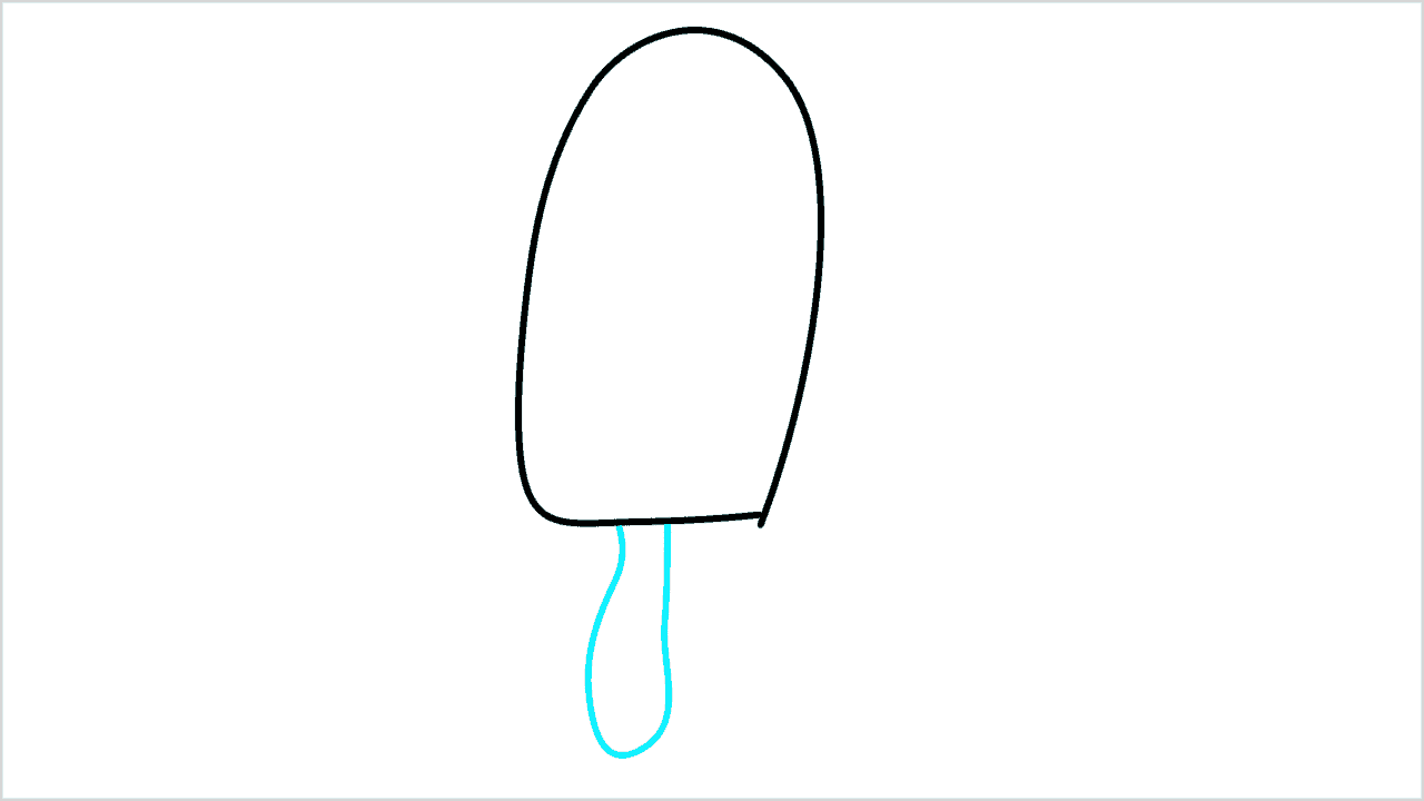 Cómo dibujar una paleta de helado paso a paso (2)