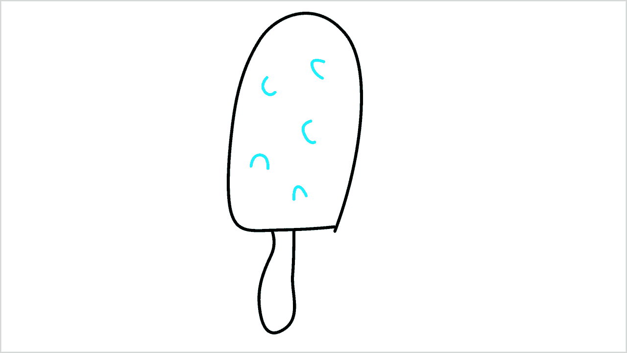 Cómo dibujar una paleta de helado paso a paso (3)