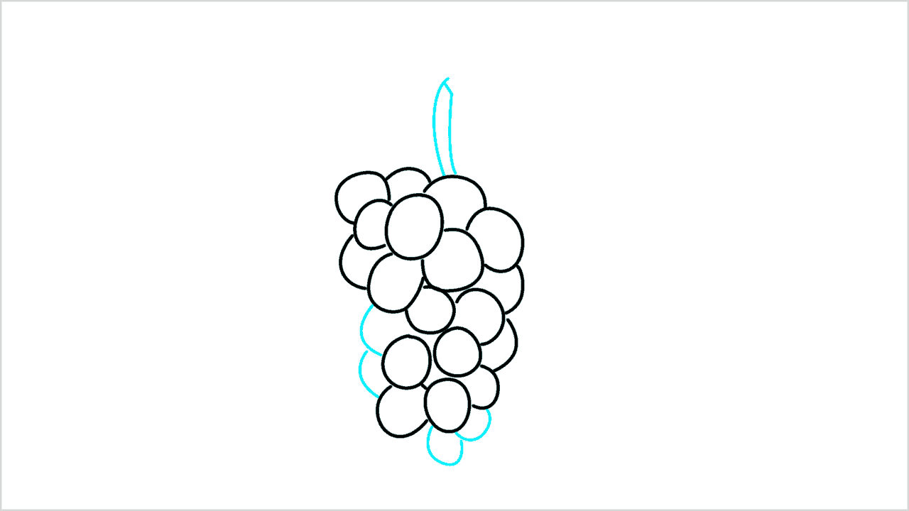 Cómo dibujar uvas paso a paso (7)
