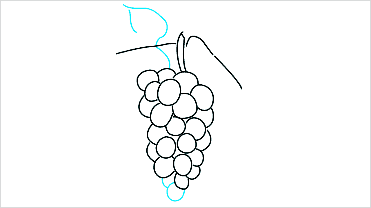 Cómo dibujar uvas paso a paso (9)